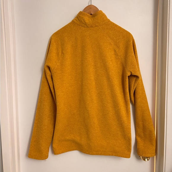 Eddie Bauer Quest Fleece 1/4 Zip Pullover in gold heather, size Tall Medium - Picture 5 of 10